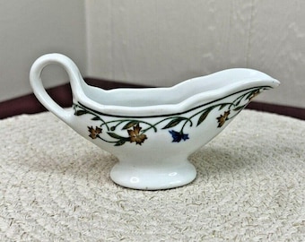 Vintage Shenango China Restaurant Ware Sauce Boat "Petit Point" 1940s