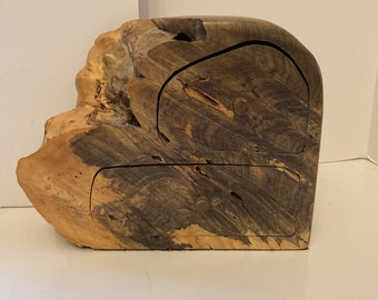 Jeff Trag Vintage Burlwood Jewelry Box