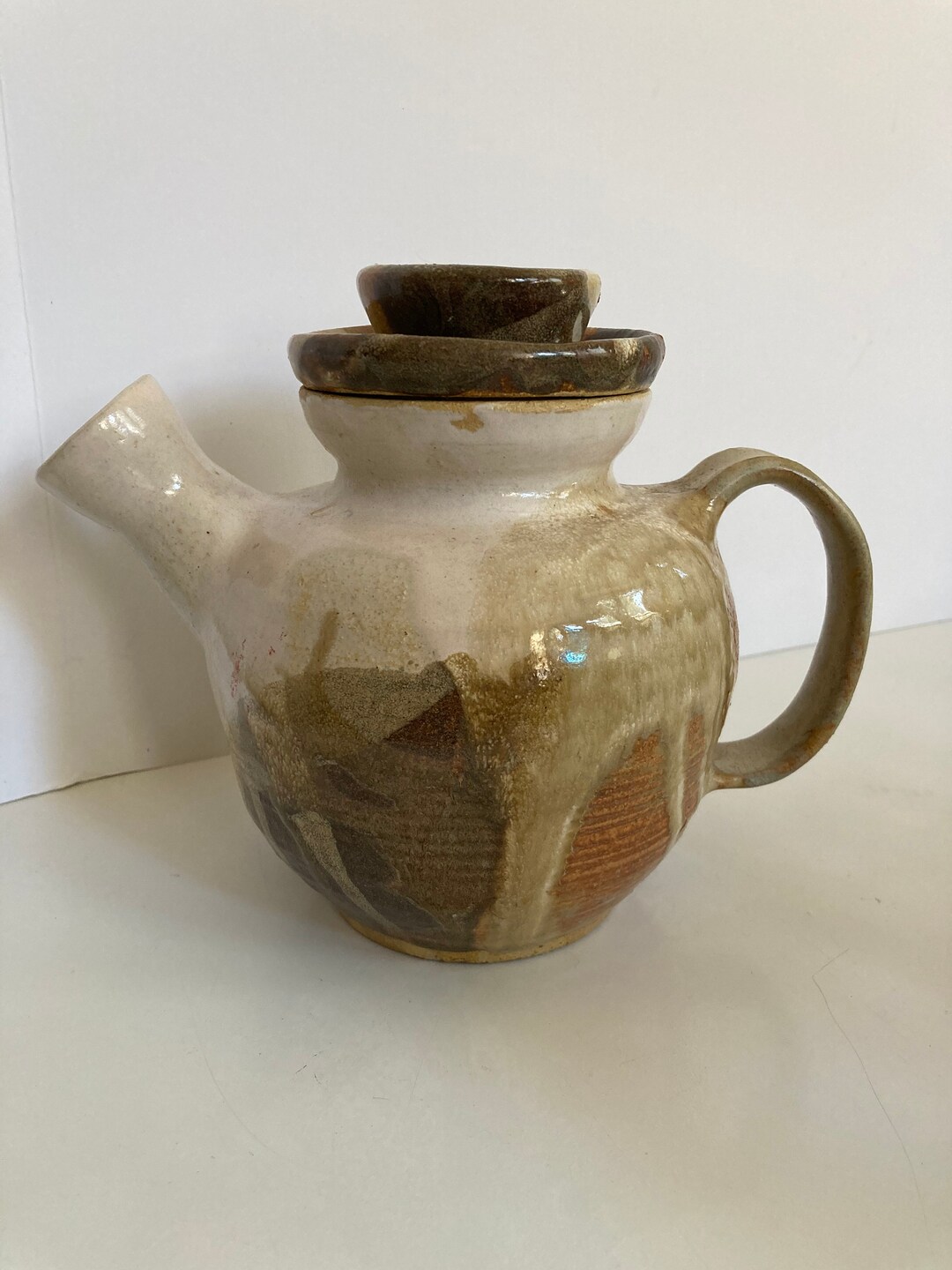 Vintage Artist Signed Studio Pottery Teapot - Etsy