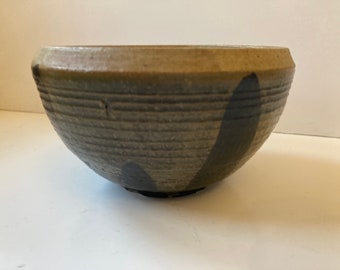 Mid Century Artist Signed Carlson Studio Pottery Bowl