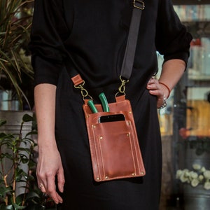 Florist Werkzeuggürtel Florist Werkzeugtasche Gartentasche Braun Leder Werkzeuggürtel Floristengeschenk Personalisierte Floristentasche Floristentasche, Floristentasche