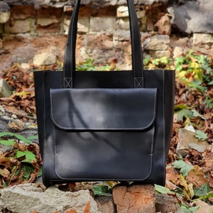 Leather Tote Bag, Full Grain Disstressed Leather Totes