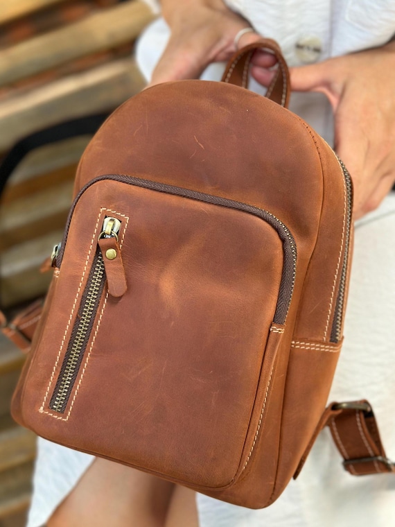 Leather Bag Hamosons Leder Rucksack Bostanten Rucksack Real