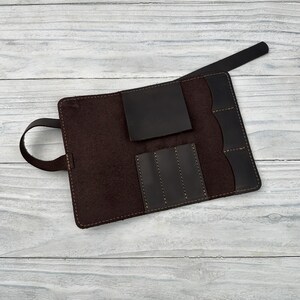 handmade dart holder brown