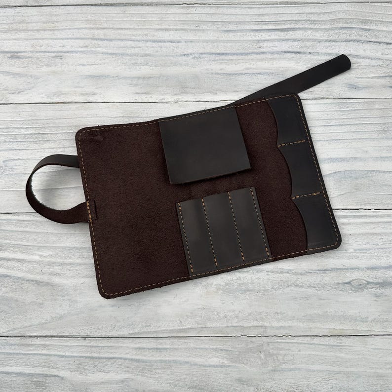 handmade dart holder brown