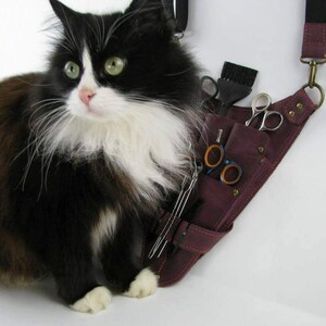 Stylist Werkzeugtasche, Leder Werkzeugtasche, Friseur Werkzeug Tasche, Scheren Halter, Hairstylist Werkzeug Tasche, Friseur Werkzeug Halter Bild 10