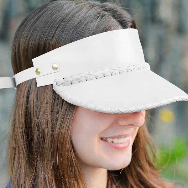 Leather Visor Etsy