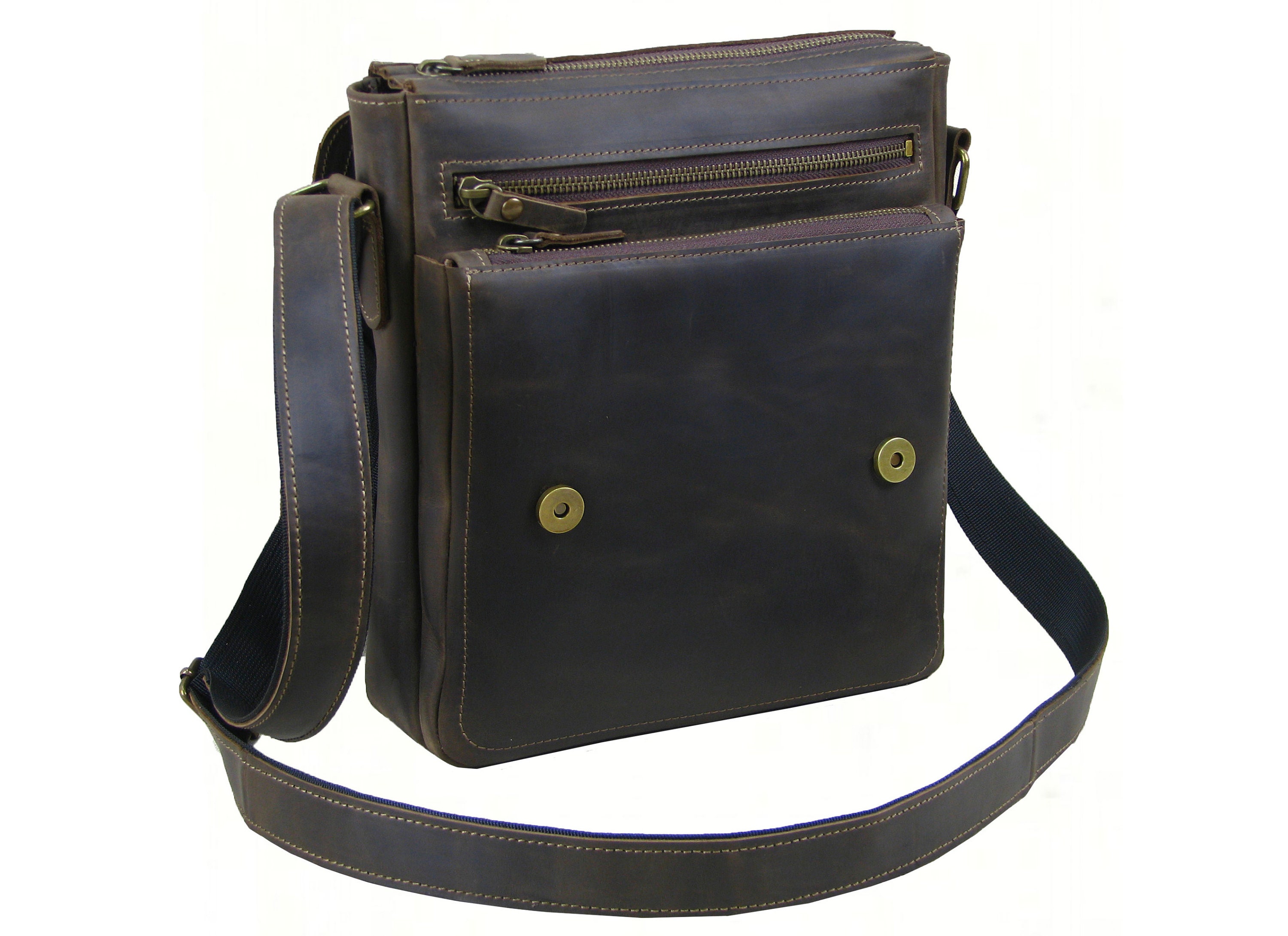 Personalized Leather Men Messenger Bag Small Crossbody Bag Etsy UK