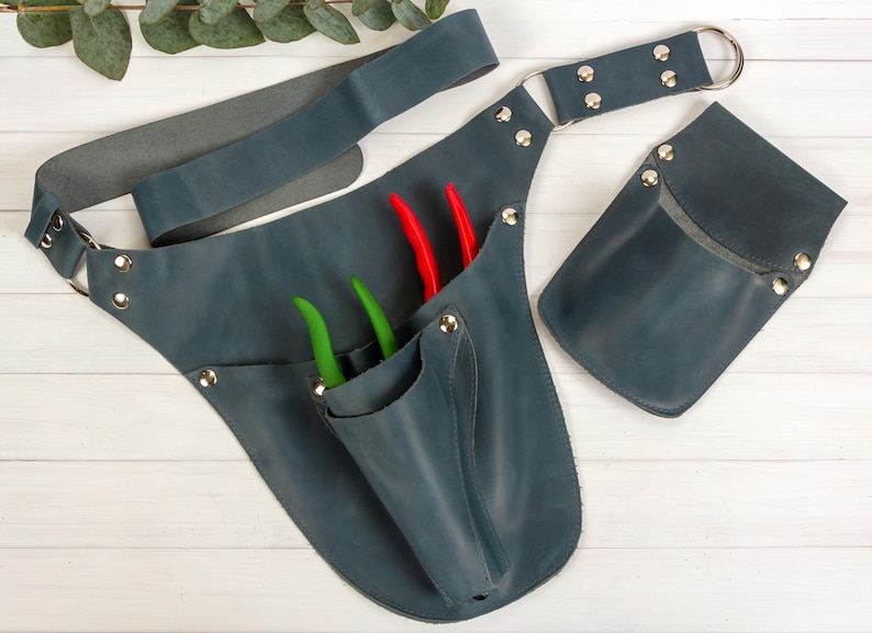 Florist Tool Belt, Garden Tool Belt, Farm Belt, Floral Tool Belt, Florist Tool Bag, LEFT Right HAND Gardener Tools Bag, Florist Gift image 6