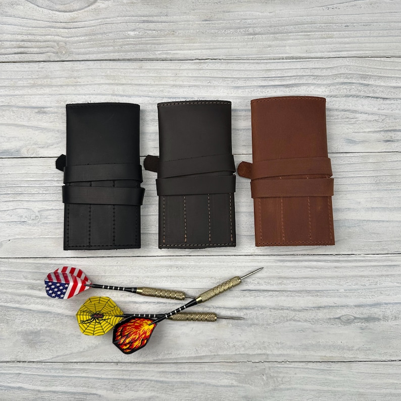 leather darts holder