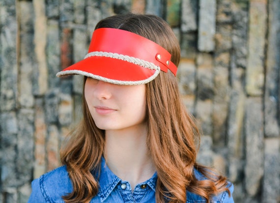 Leather sun visor hats sale