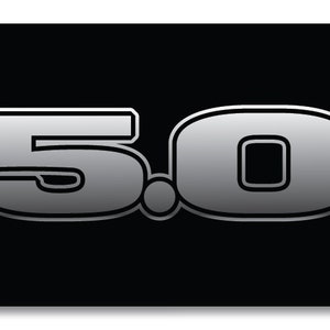 5.0 Ford Mustang Aluminum Vehicle Vanity License Plate