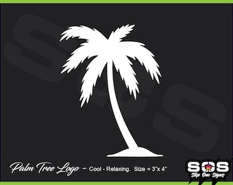 Palm Tree Vinyl Decal Sticker