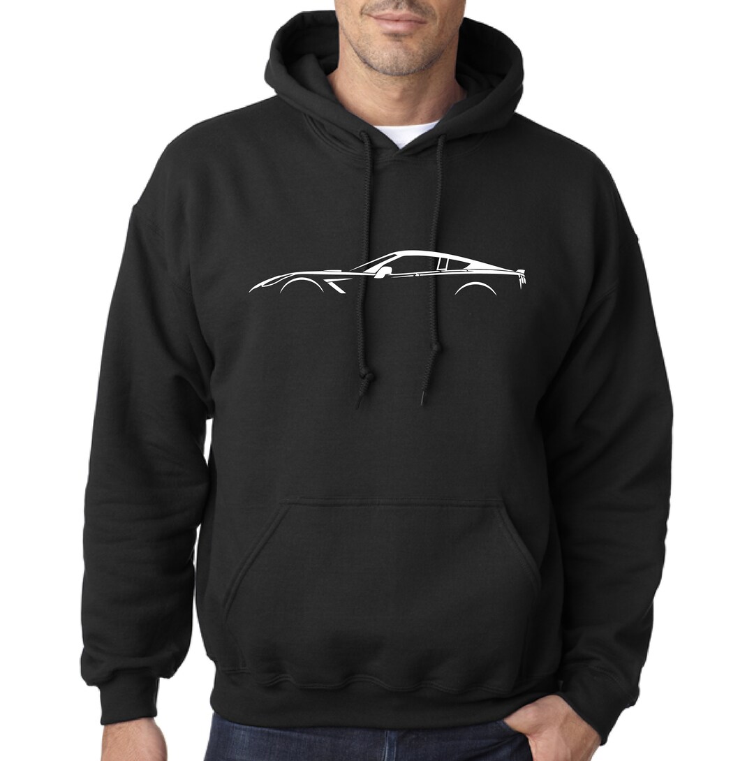 1971 Chevy Corvette C3 Stingray LT1 Hoodie - Unisex, Automotive Graphic, Soft Blend, Car Enthusiast Gift