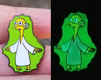 Glowing Mr Burns Radioaktiv Alien Hard Emaille Pin Mr Snrub The Simpsons Springfield Files Homer Bart Marge Lisa Maggy