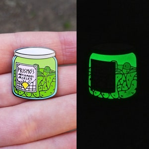 Prismo Pickles Glow In The Dark Hard Enamel Pin Adventure Time Finn Jake Marceline BMO Ice King OOO