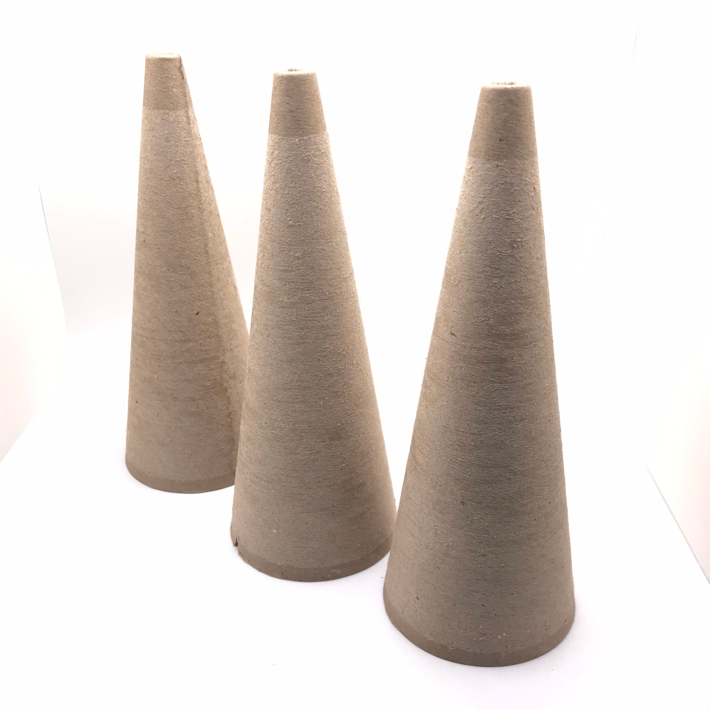 7 Cardboard Cones Set of 3 Paper Mache Cones for Crafting Christmas