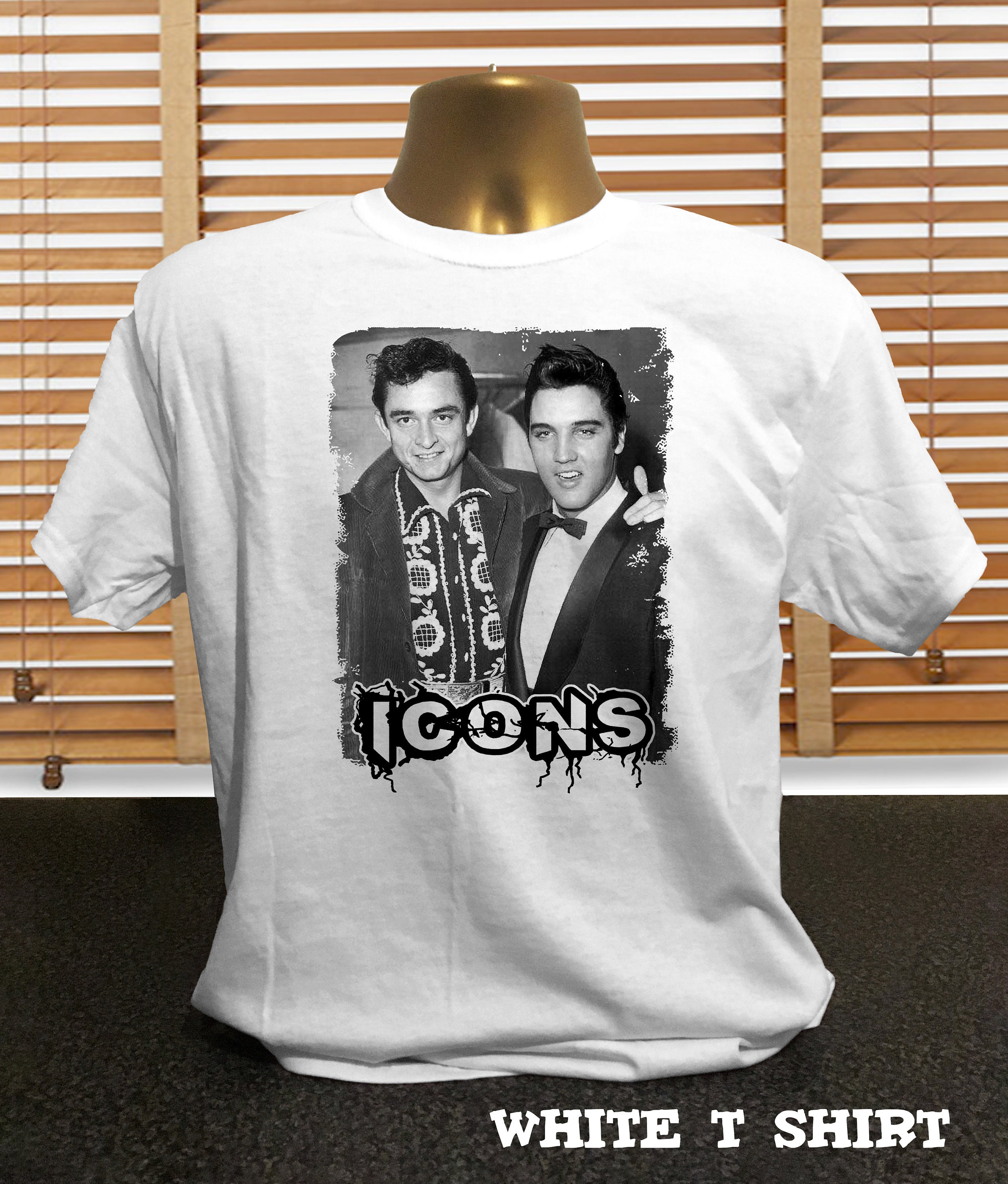 Johnny cash and top elvis t shirt