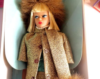 Vintage Mattel 1965 Gold n Glamour Barbie Reproduction Doll, NRFB Mattel Gold Label Collector Edition Barbie Doll
