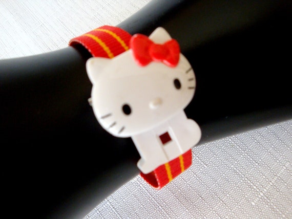 Hello Kitty Red Watch, RARE 80's Sanrio Hello Kitt