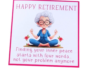 Happy Retirement Card for Women, Congratulations on Retirement Card