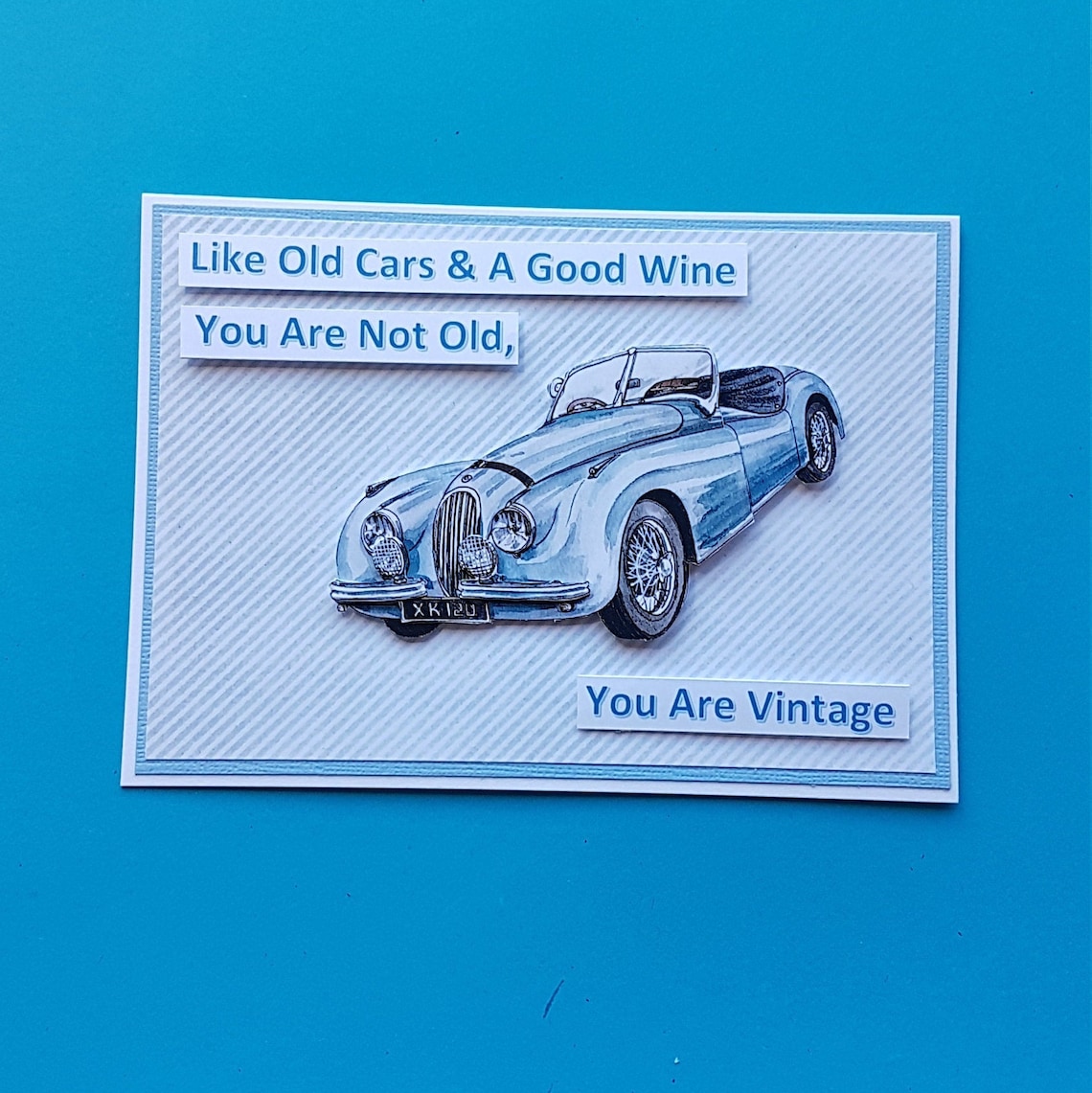 Funny Classic Card Birthday Card Vintage Car Birthday Card Etsy