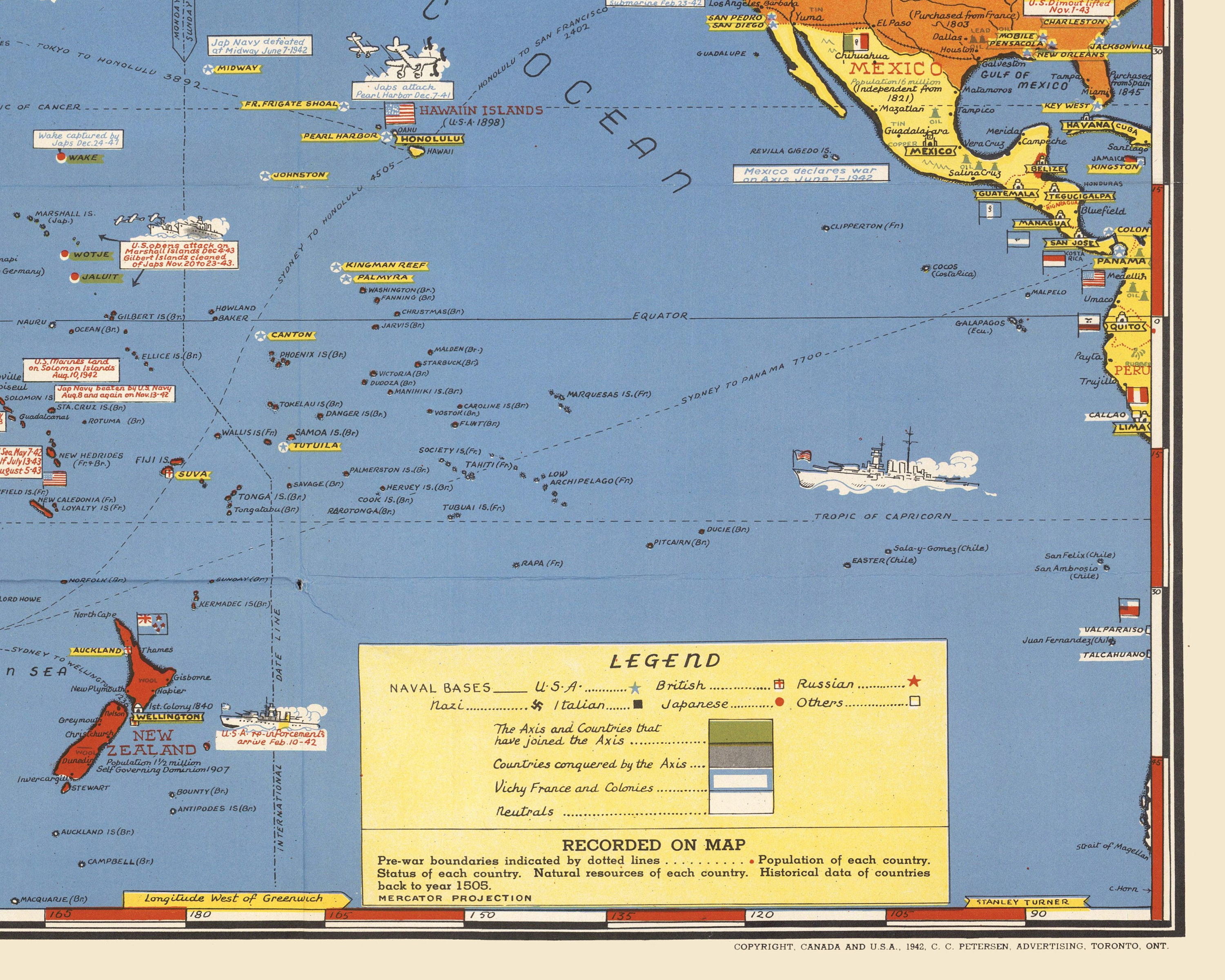 Dated Events War Map of World | World History Chart | WW2 | Home 