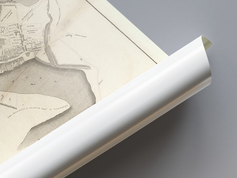 old-map-of-dumbarton-ancient-map-print-historic-dumbarton-etsy-uk