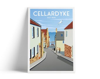 Cellardyke Travel Poster – East Neuk - Scotland