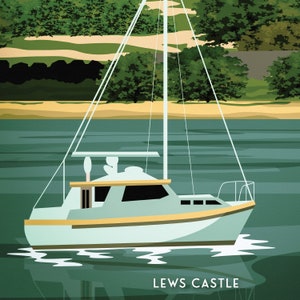 Stornoway Print Steòrnabhagh Lews Castle Lewis and Harris the Western Isles Outer Hebrides Scottish Wall Art image 3