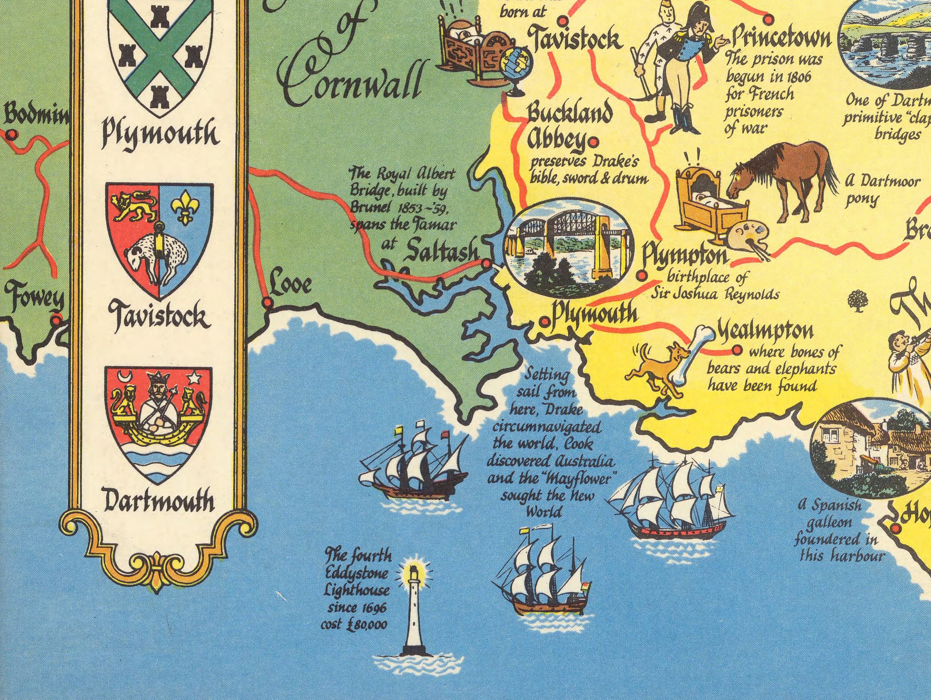Devon Map the Shire of Great Seamen Pictorial Map of Devon Etsy UK Devon Map the Shire of Great Seamen Pictorial Map of Devon Etsy UK