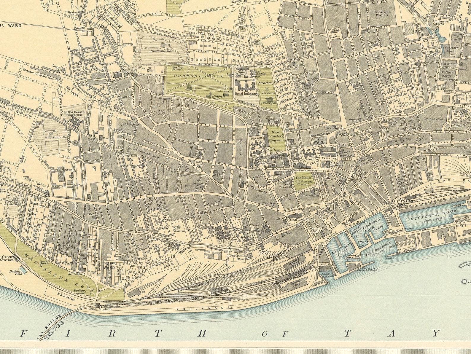 Dundee Map Dundee Map Dundee Illustrated - Il 1588xN.2862157500 9bbr 