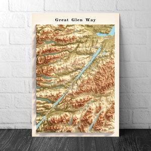 Great Glen Way-kaart | Fort William naar Inverness | Schotse wandelroutes | Gairlochy | Laggansloten | Invergarry Castle | Brug van Oich | Alltsigh