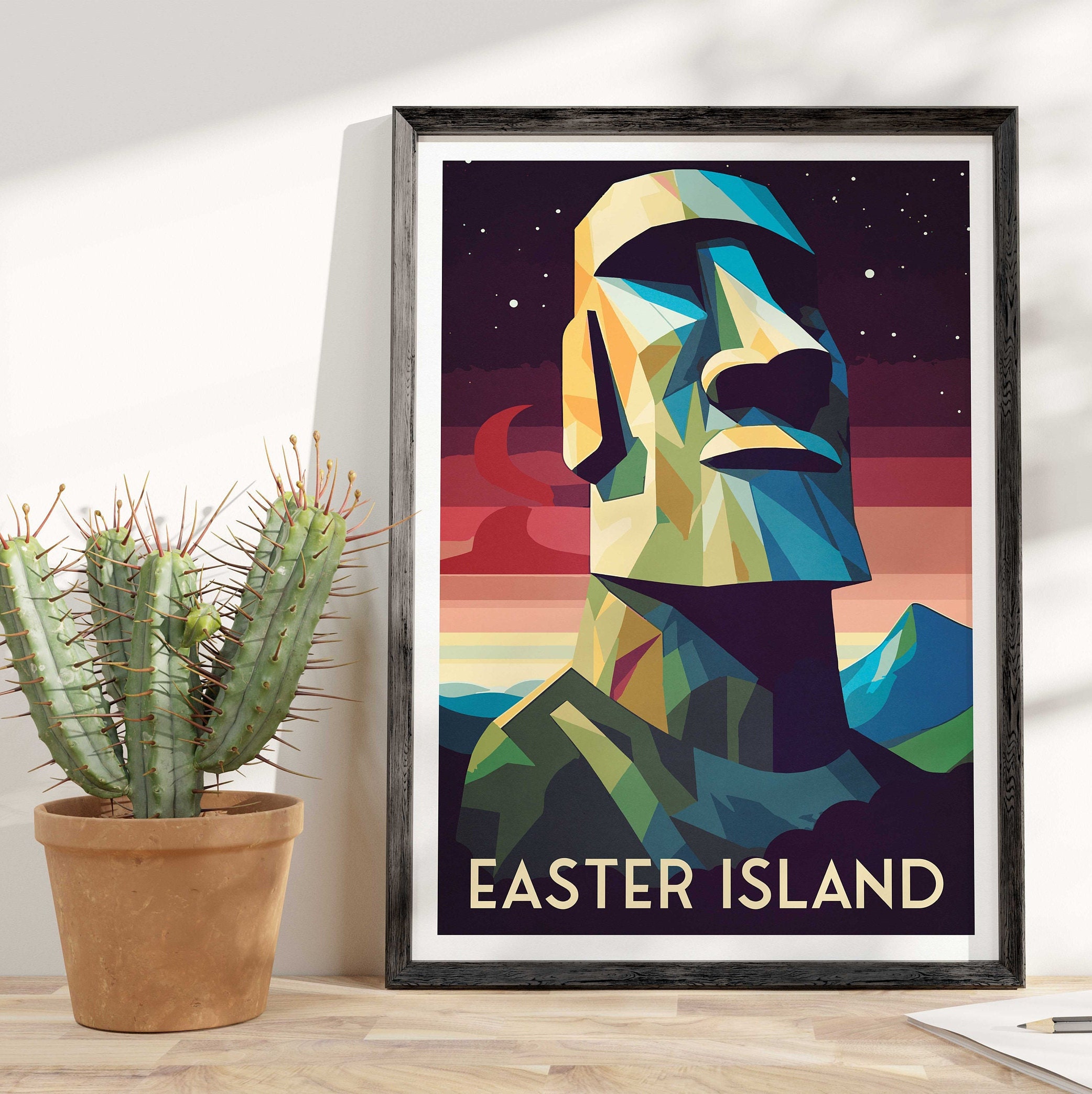 Moai Posters and Art Prints for Sale