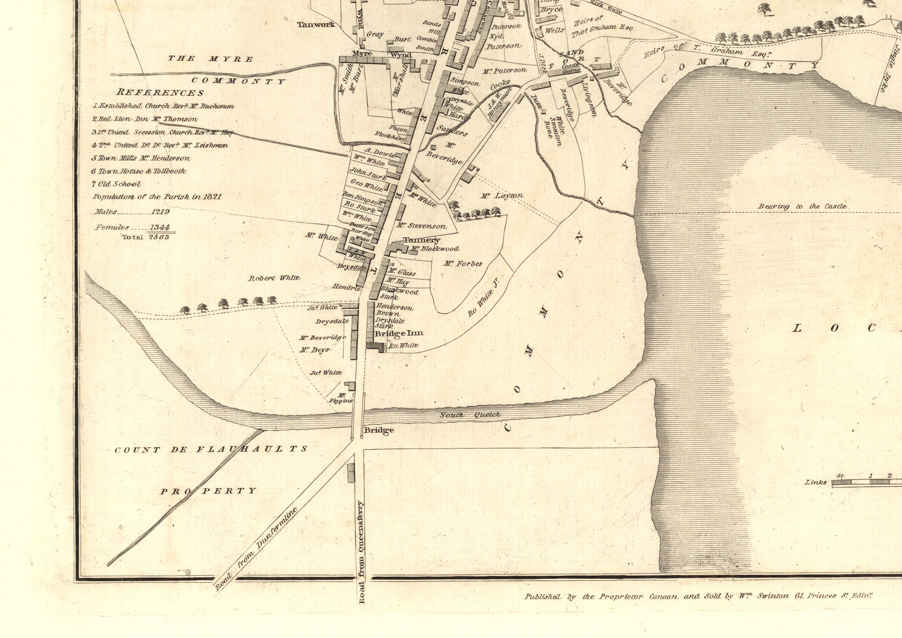Old Map of Kinross Ancient Map Print Kinross Old Map Etsy UK