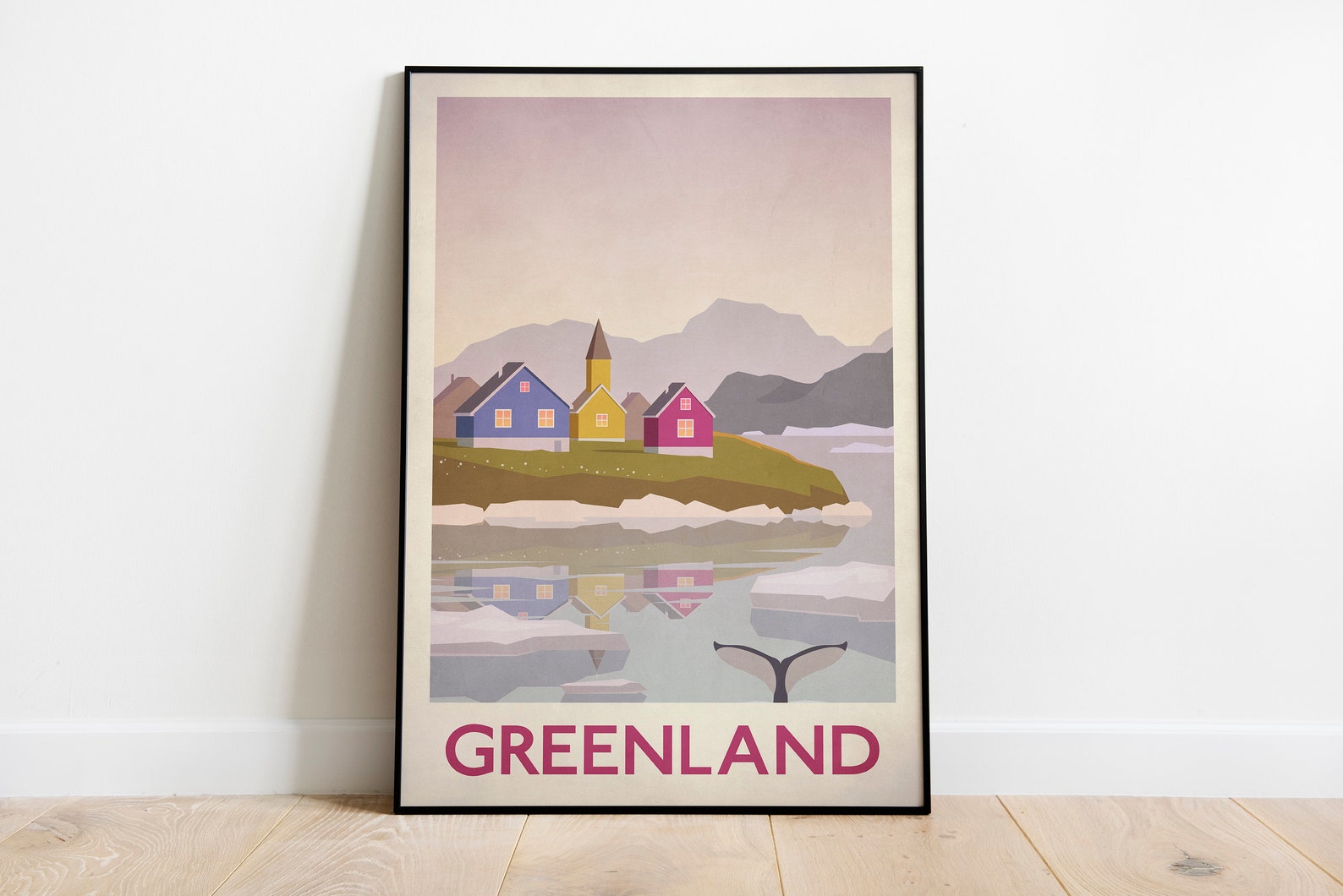 greenland travel poster