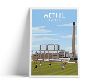 Methil Print - East Fife Poster - Power Station - Football