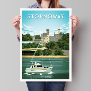 Stornoway Print Steòrnabhagh Lews Castle Lewis and Harris the Western Isles Outer Hebrides Scottish Wall Art image 8