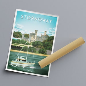 Stornoway Print Steòrnabhagh Lews Castle Lewis and Harris the Western Isles Outer Hebrides Scottish Wall Art image 6