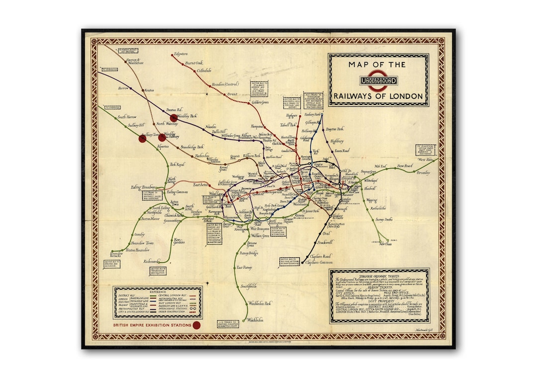 London Subway Underground Map London Subway Underground Map