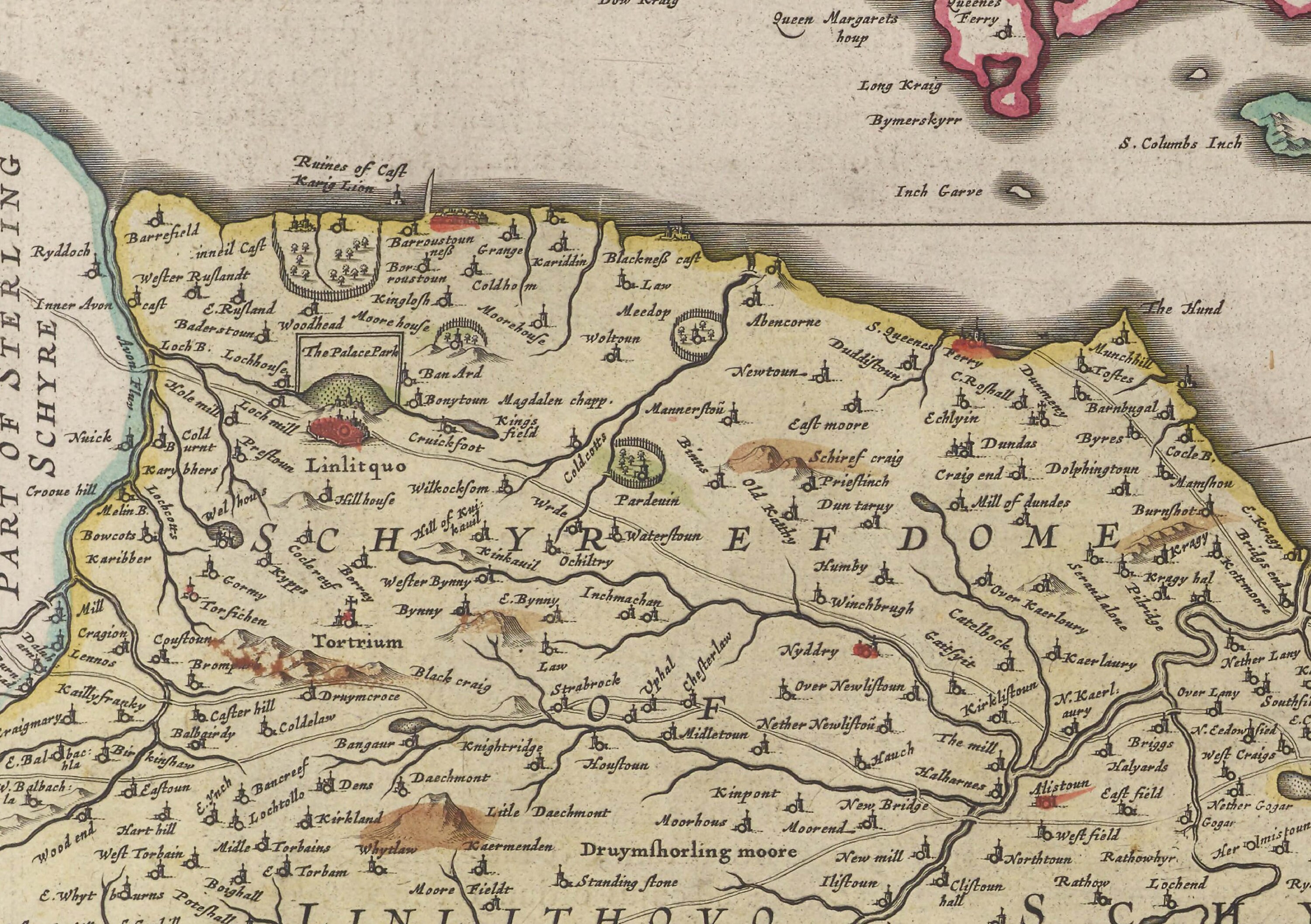 Ancient Edinburgh Map Old Antique Map of Edinburgh and the Etsy