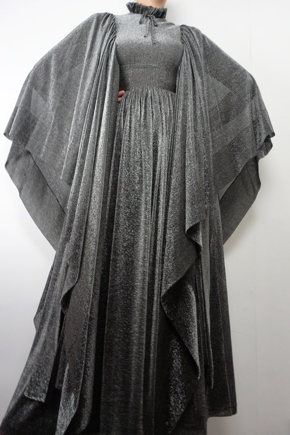 Vintage 1970s Gina Fratini Rare Disco Maxi Dress