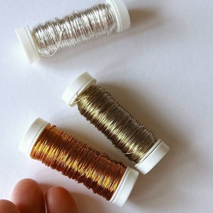 Reel wire roll Steel Binding Wire Flower crown Wire Floral wire Florist supply Rustic Craft Wire Wreath wire DIY projects wire supply