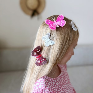 Feather Butterfly Hair Pins: 3D Cake Topper, Floral Decor