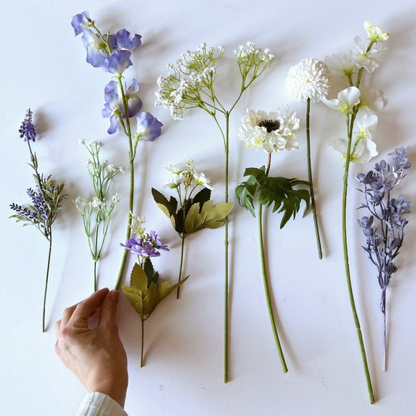 Small Artificial Flowers, Artificial Flower Bouquet DIY, Artificial Arrangement, Everlasting Flowers, DIY Centerpiece, Small Wedding Bouquet