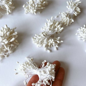 White Pearl Flower Stamen: Bouquet & Crown Supply