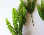 5 Faux succulent stem set, green artificial succulents, Succulent collection, Terrarium decor, cactus, 10cm each succulent piece