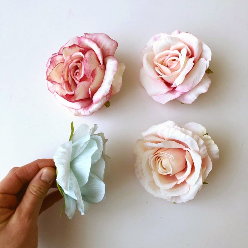 1 Piece Silk Rose Head Artificial Roses Rose Head Bold Etsy