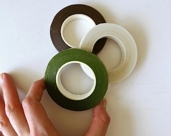 13mm Dark Green Florist Tape - 27m 13mm Dark Green Florist Tape - 27m