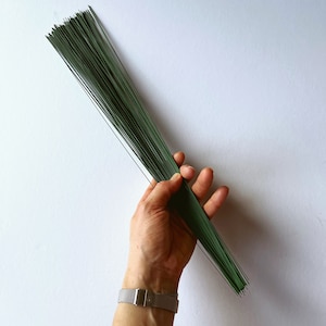 Pre Cut Metal Wire Stems: DIY Floral Arrangement Supplies (0.6mm, 40cm)